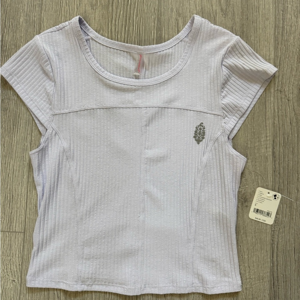 FP Movement by Free People Light Purple Short Sleeve Tee